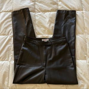 REAL CLOTHES Black Leather Pants (Size 6)